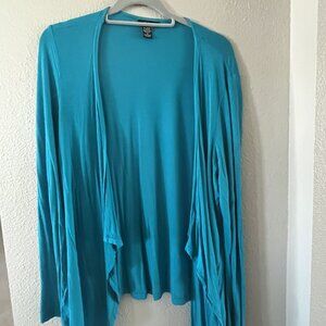 Deep Aqua Blue Duster Jacket